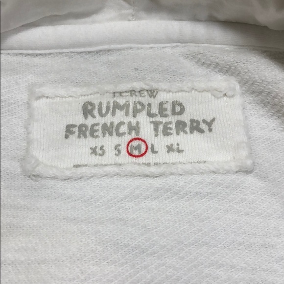 Jcrew rumpled French Terry zippered hoodie size M - Picture 6 of 13